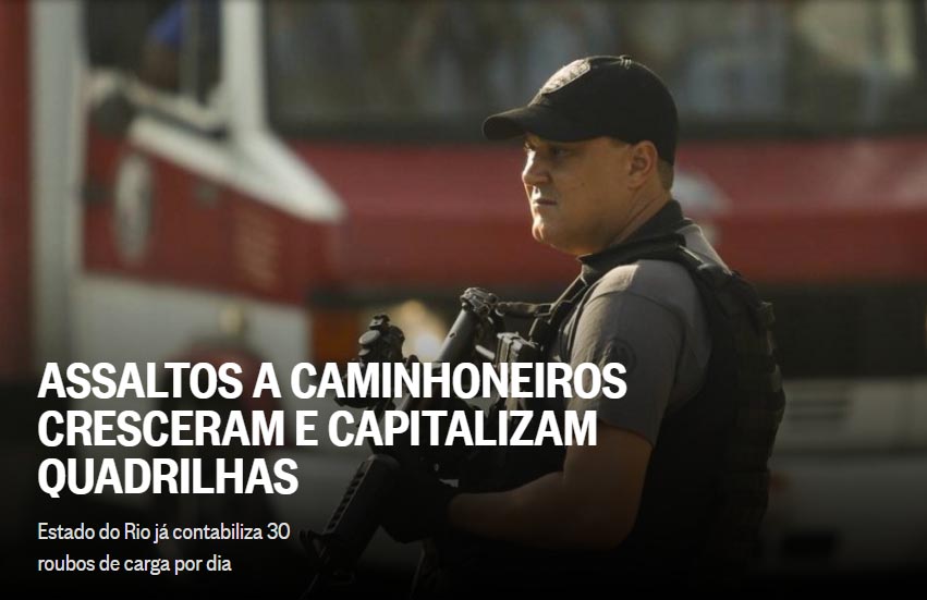 Reportagem e imagem Jornal O Globo