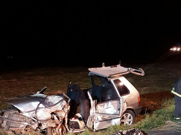Motorista de Uno morreu em Joaçaba; polícia diz que ele estava embriagado (Foto: PRF/Divulgação)